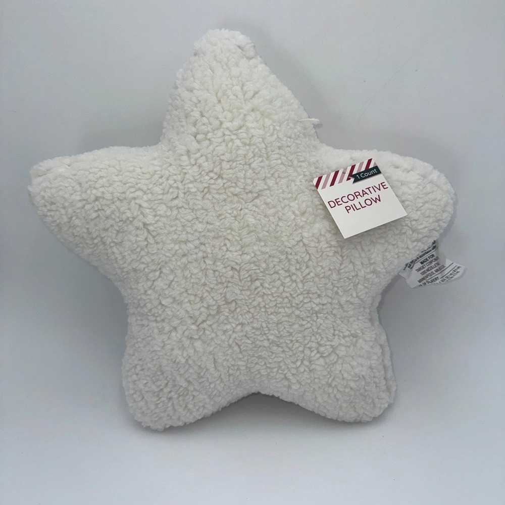 Target Star Throw Pillow White Decorative Accent NWT Cottagecore Decor‎